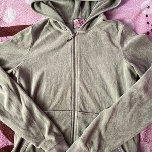sage green vintage juicy couture track jacket